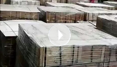 辰力吊裝帶、吊索具產(chǎn)品集裝箱排隊(duì)裝箱中，準(zhǔn)備出口